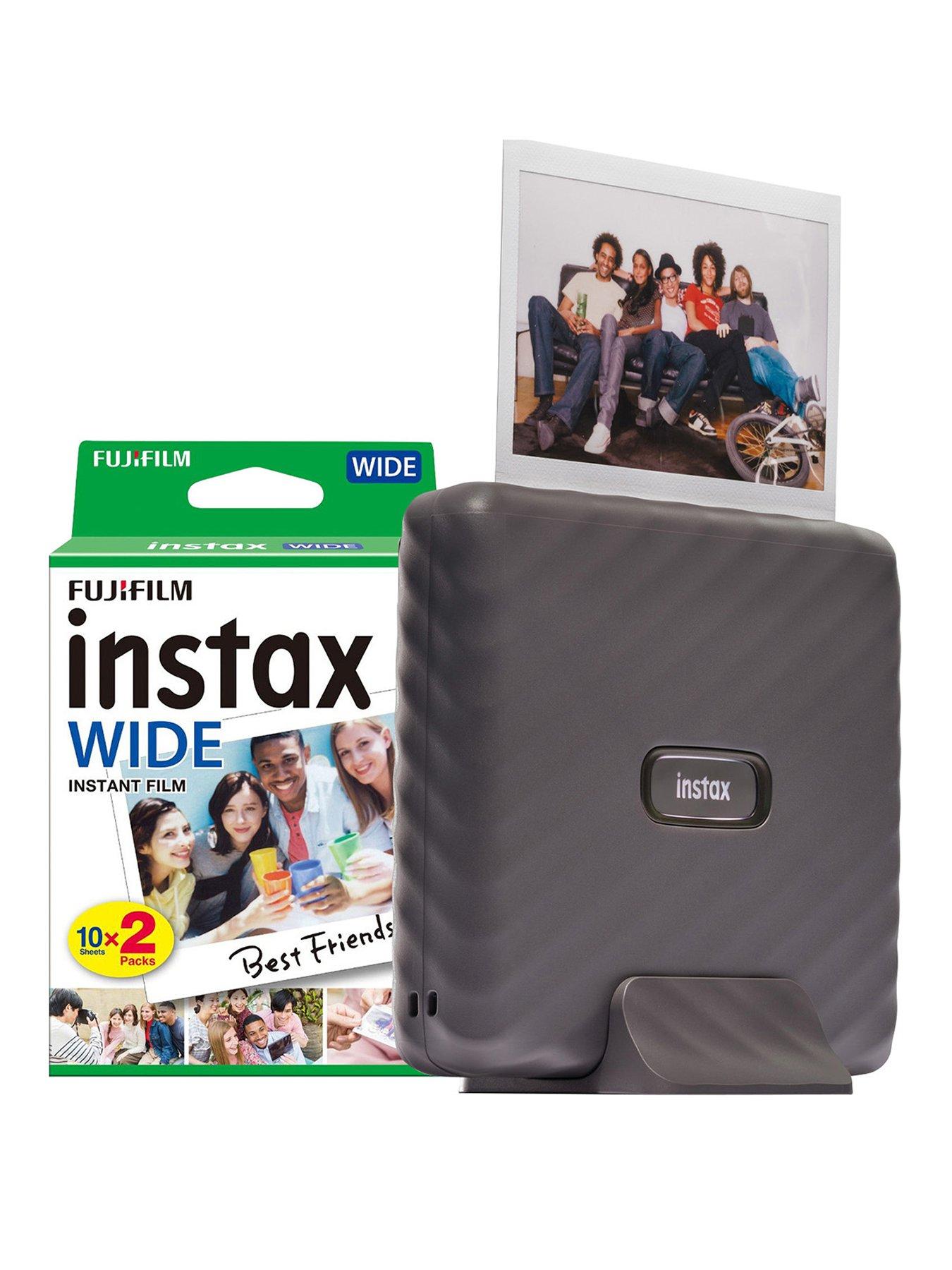 Fujifilm Instax Link Wide Printer + 20 Shots - Mocha Gray