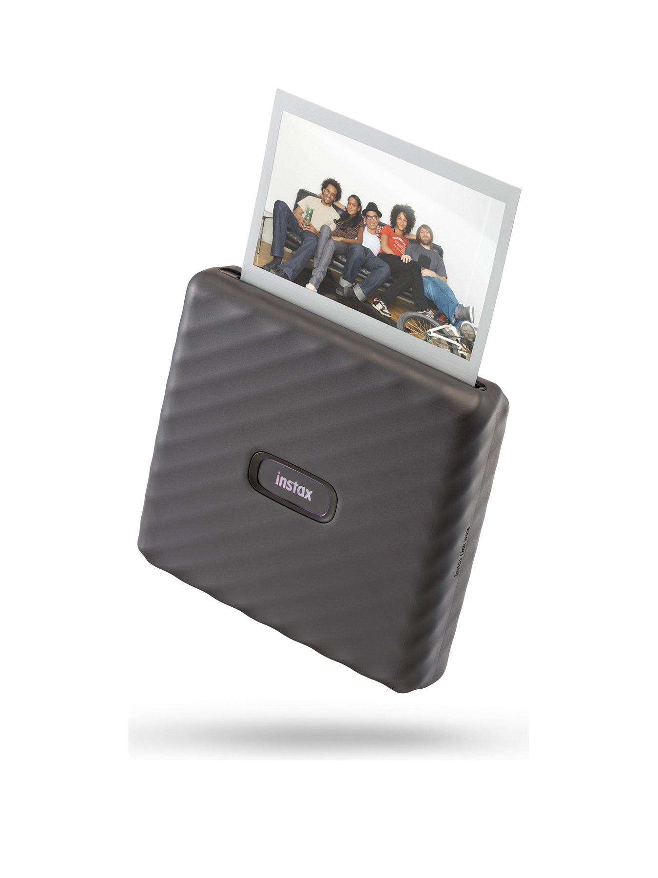  image of fujifilm-instax-link-wide-printer-20-shots-mocha-gray
