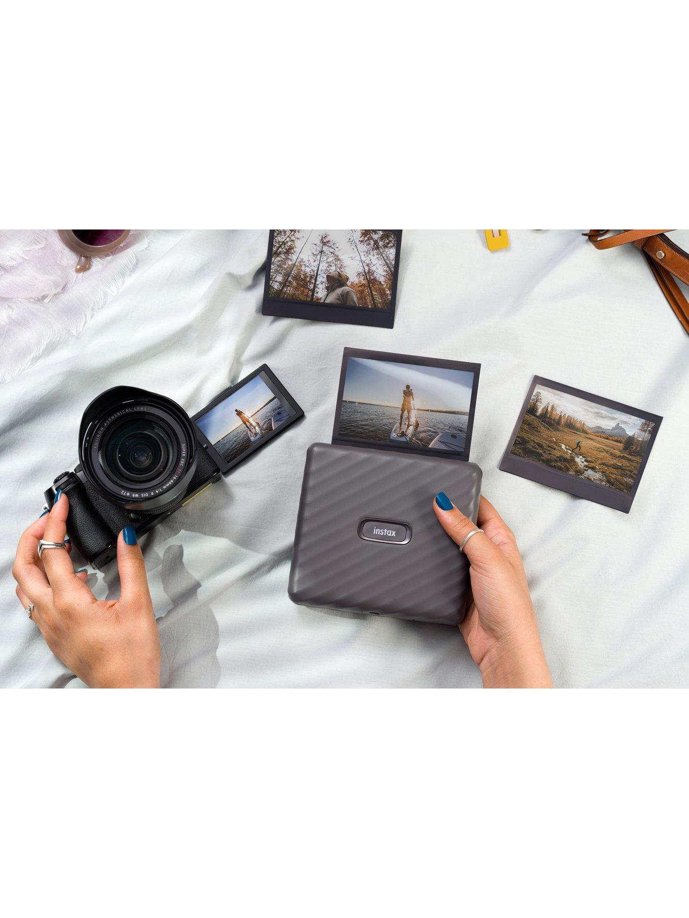  image of fujifilm-instax-link-wide-printer-20-shots-mocha-gray