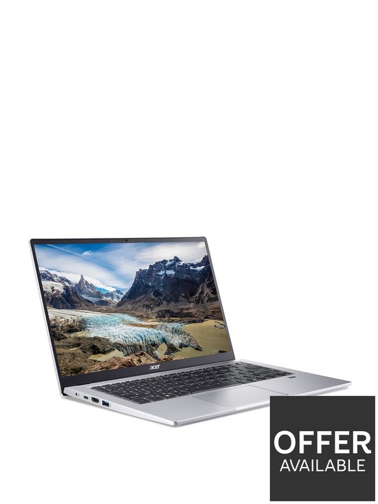 front image of acer-swift-3-sf314-511-14-inch-laptop-intel-core-i5-1135g7-16gb-512gb-ssd-full-hd-display-windows-11-silver-intel-evo-certified
