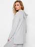  image of long-tall-sally-soft-touch-longline-hoodie-grey