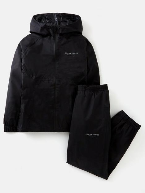 jack-jones-junior-boys-solar-rain-jacket-and-trousers-suit-black