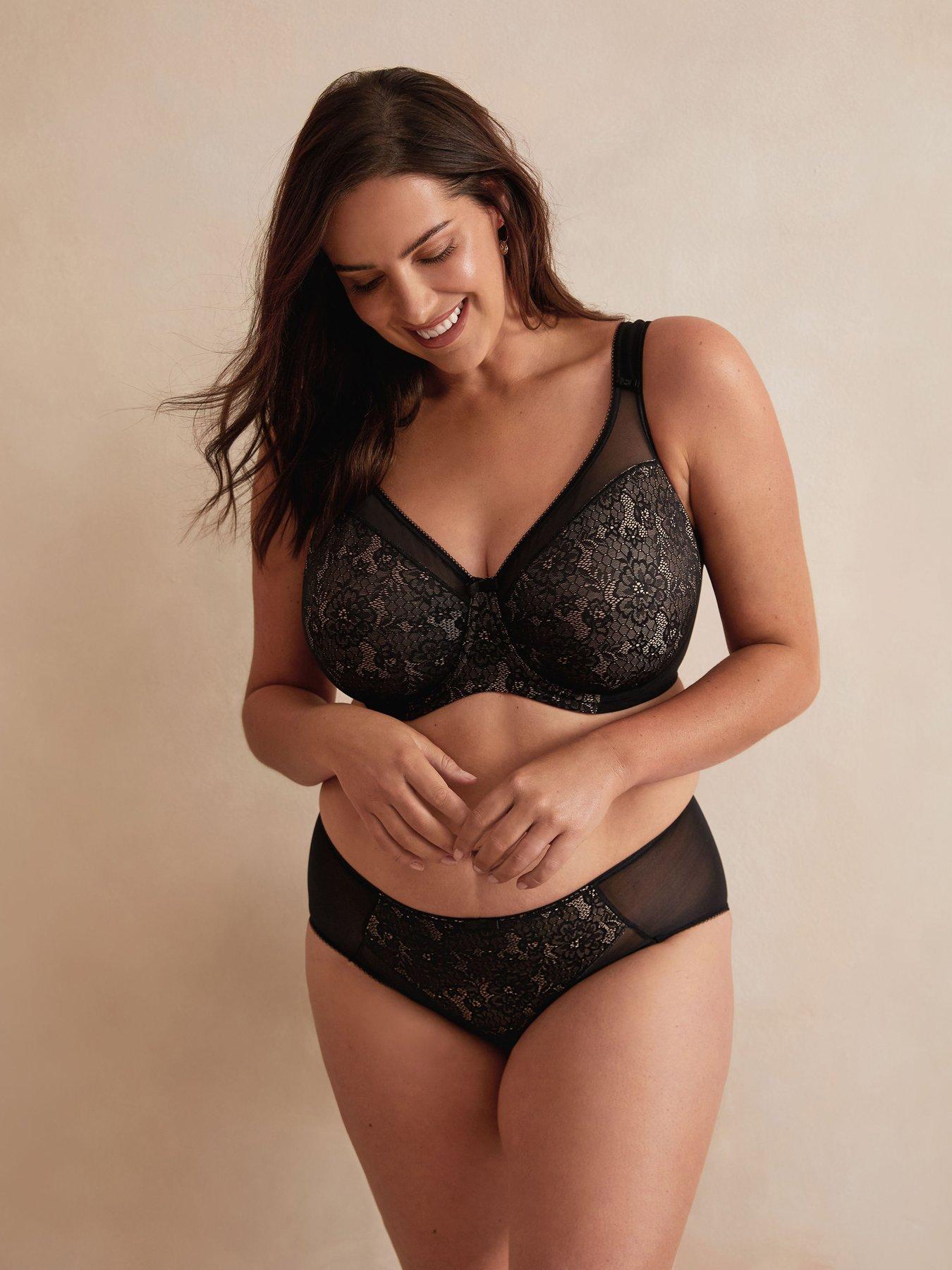  image of berlei-beauty-lace-non-padded-underwire-everyday-minimiser-bra-black