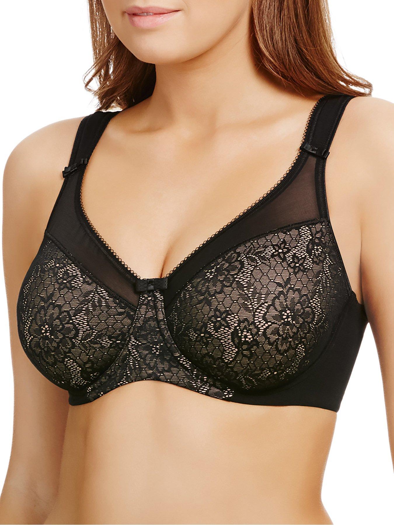  image of berlei-beauty-lace-non-padded-underwire-everyday-minimiser-bra-black