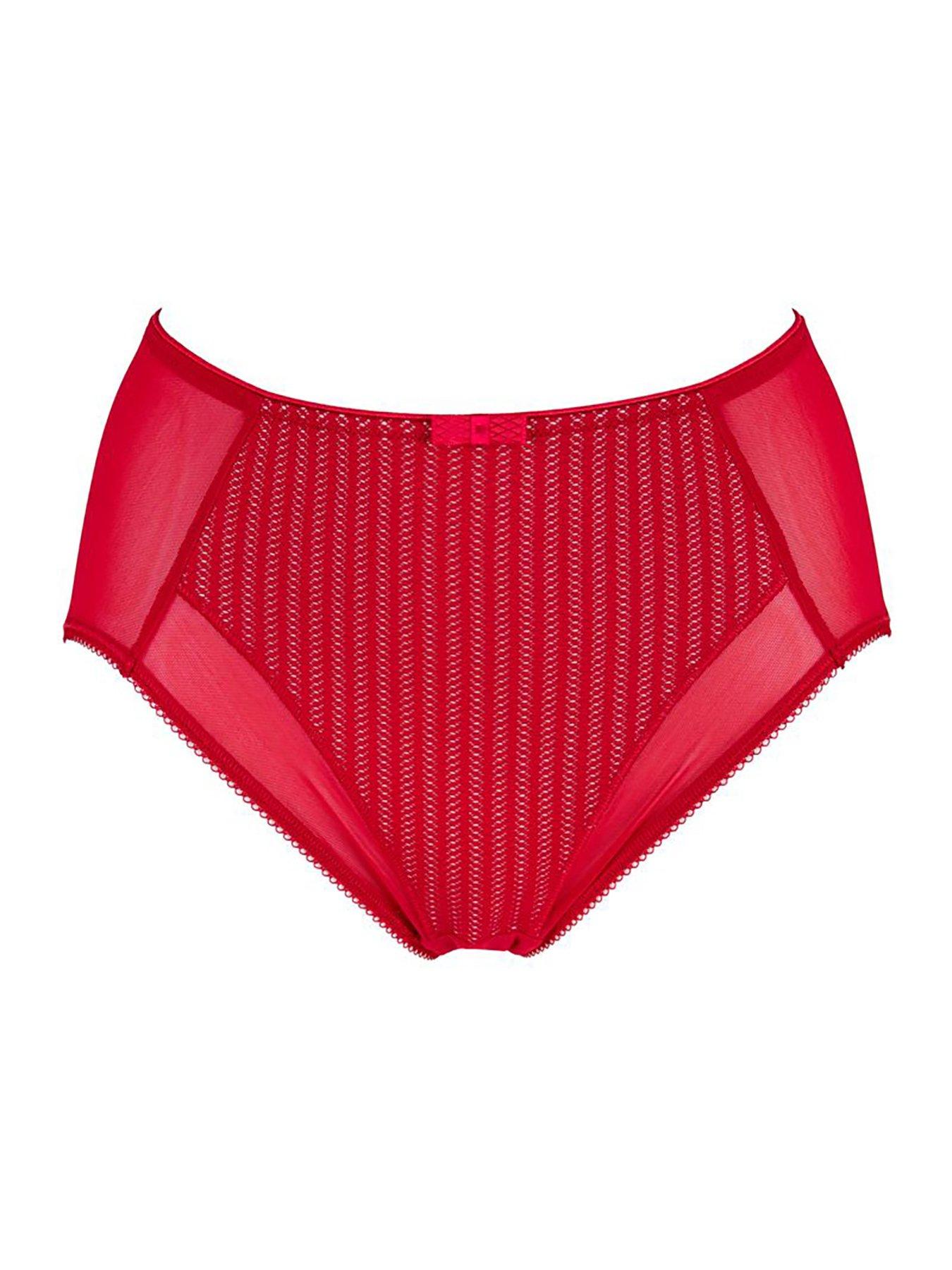 image of berlei-lace-deep-brief-red