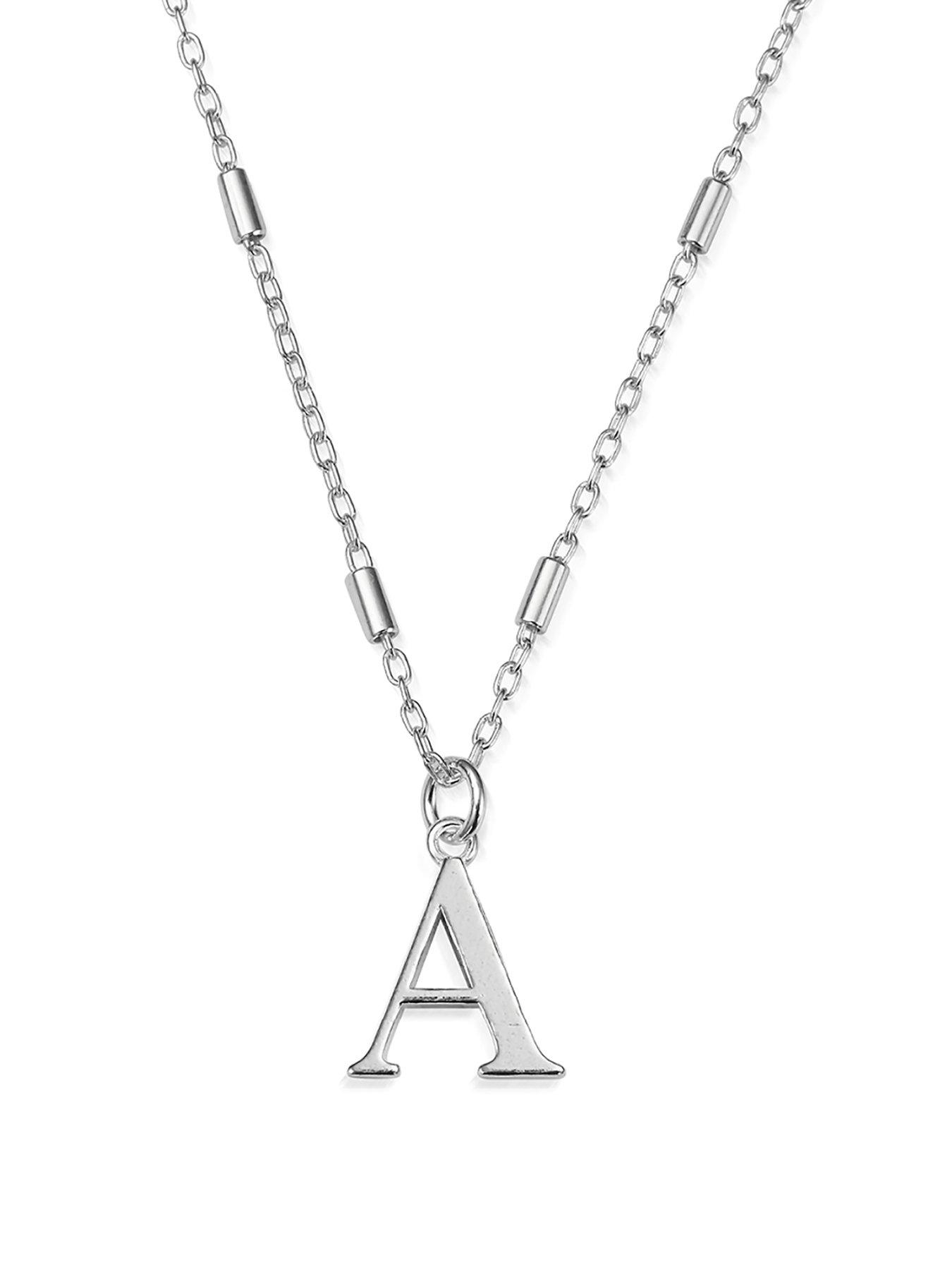 undefined Iconic Initial Necklace - A 925 Sterling Silver
