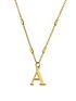  image of chlobo-gold-iconic-initial-necklace-a-gold-plated-925-sterling-silver