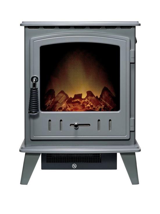 front image of adam-fires-fireplaces-adam-aviemore-stove-in-grey