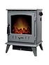  image of adam-fires-fireplaces-adam-aviemore-stove-in-grey