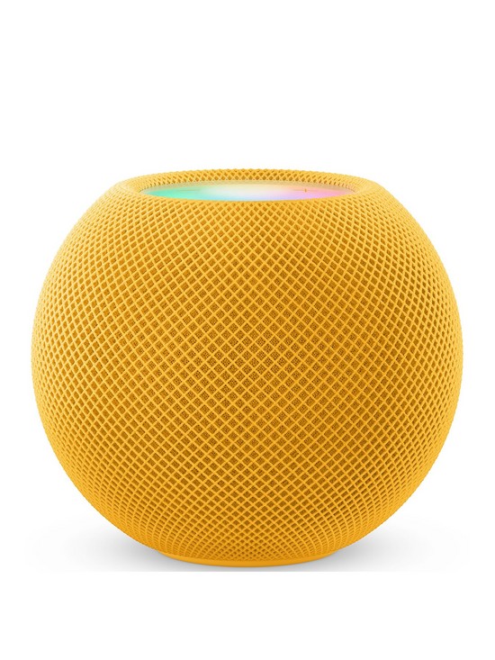 front image of apple-homepod-mini-yellow