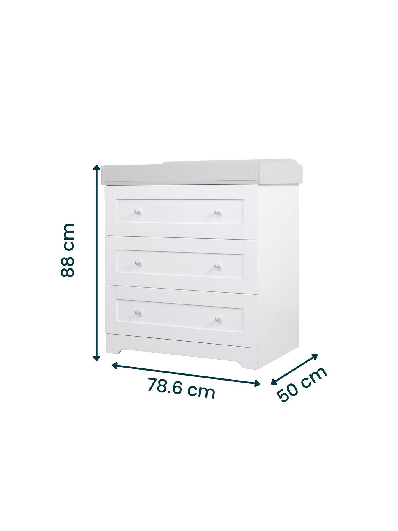 Image 5 of 5 of Tutti Bambini Rio Chest Changer - White/Dove Grey