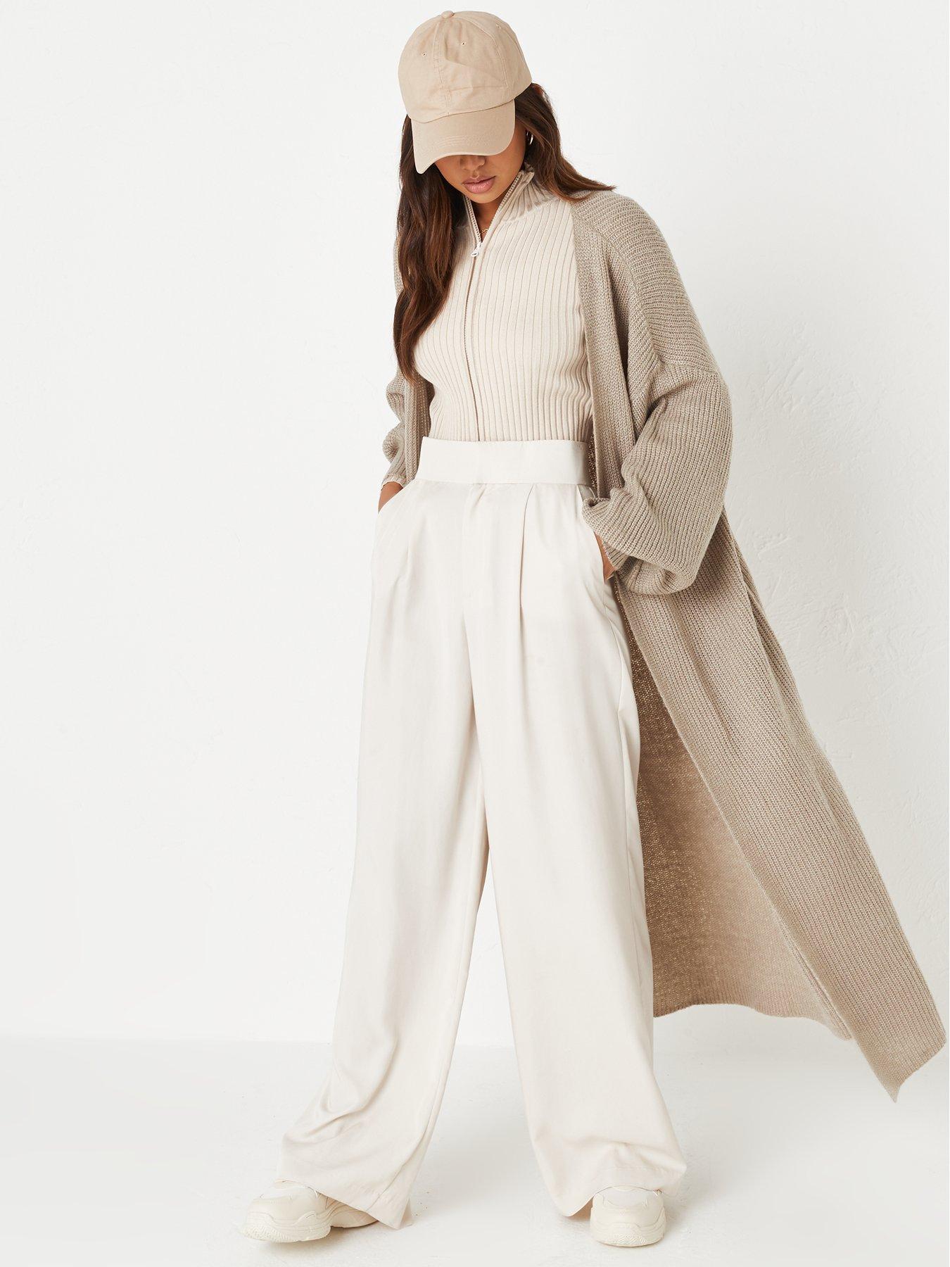 missguided balloon sleeve cardigan