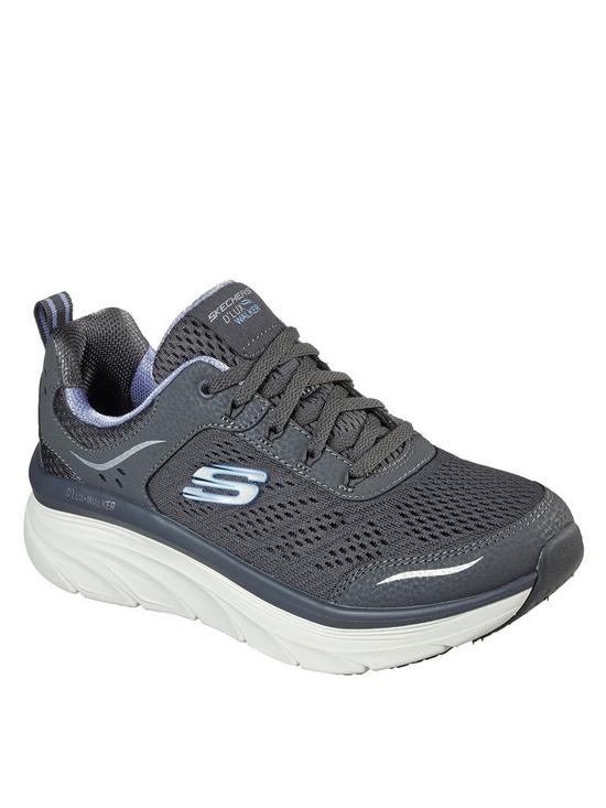front image of skechers-dlux-walker-infinite-motion-trainers