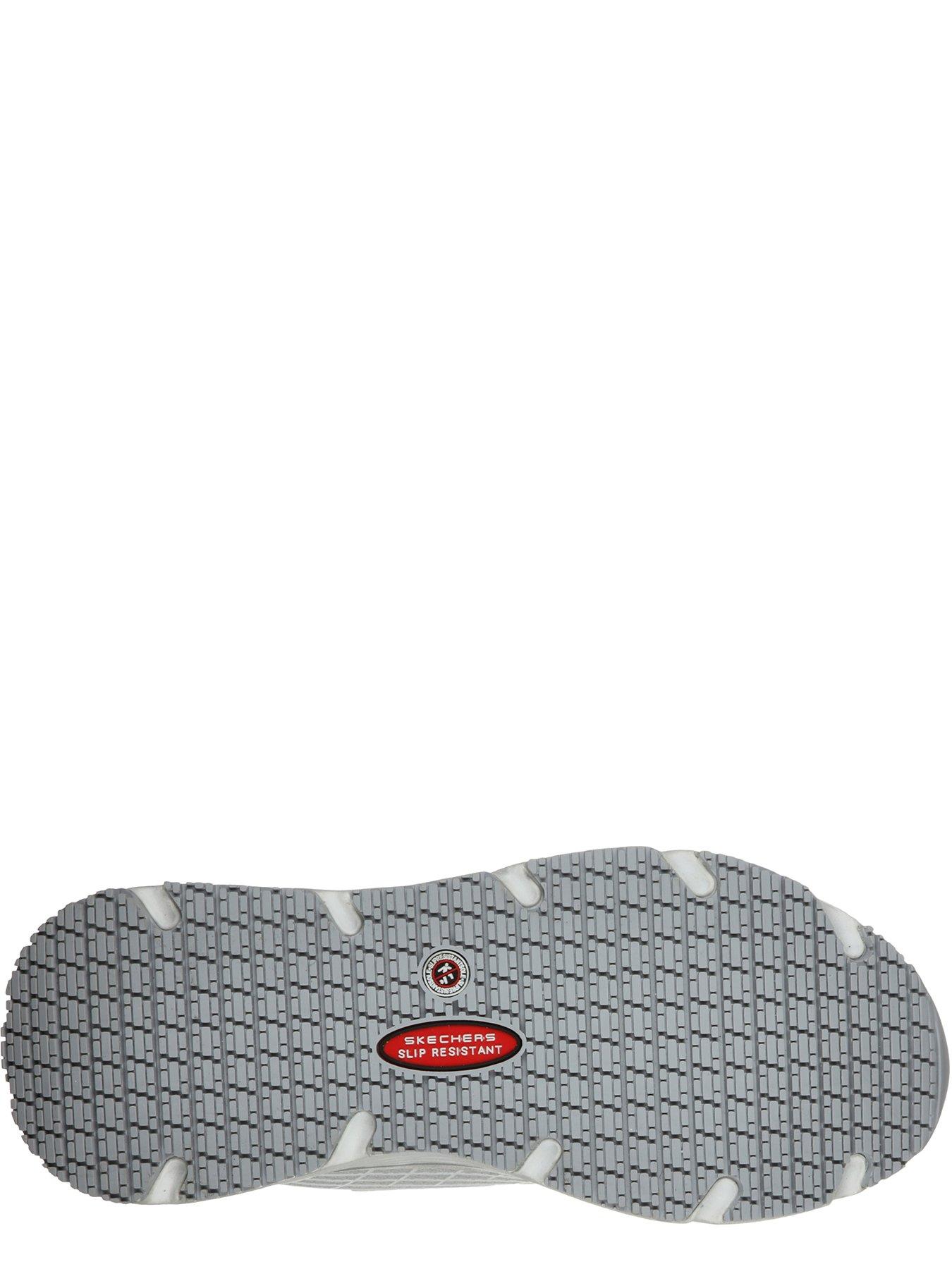  image of skechers-haptic-printed-workwear-slip-resistant-trainer-white