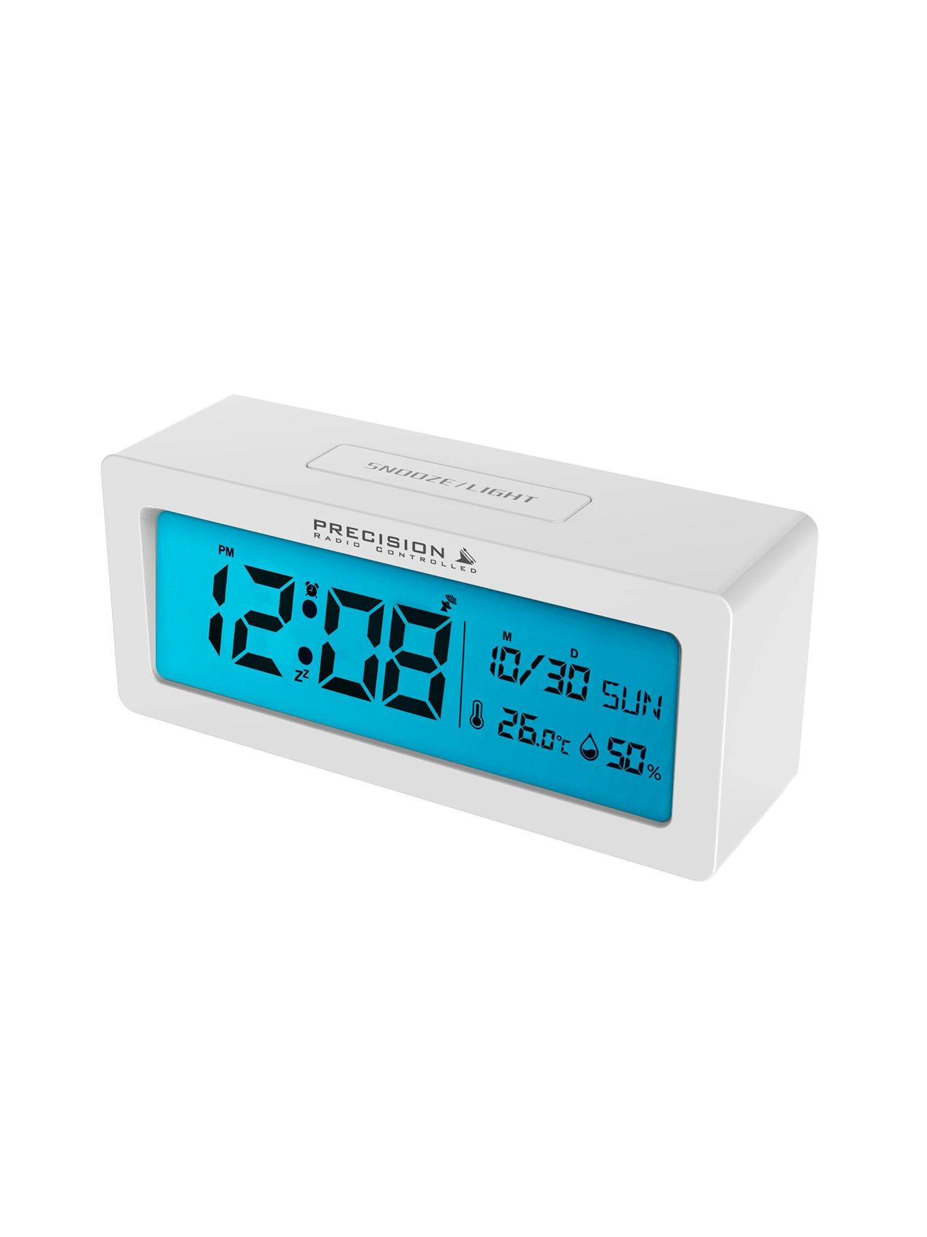 Precision Radio Controlled Alarm Clock With Nightlight Function