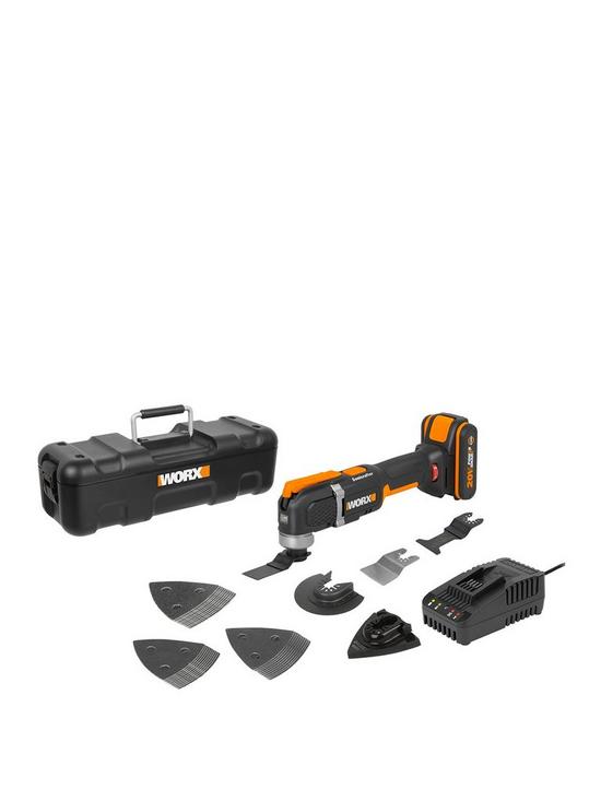 front image of worx-wx696-18v-20v-max-sonicrafter-oscillating-multi-tool