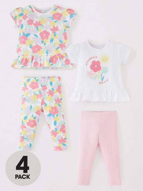 mini-v-by-very-baby-girls-flower-4pk-t-shirt-and-legging-set