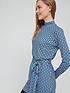  image of v-by-very-turtle-neck-tunic-geo-print