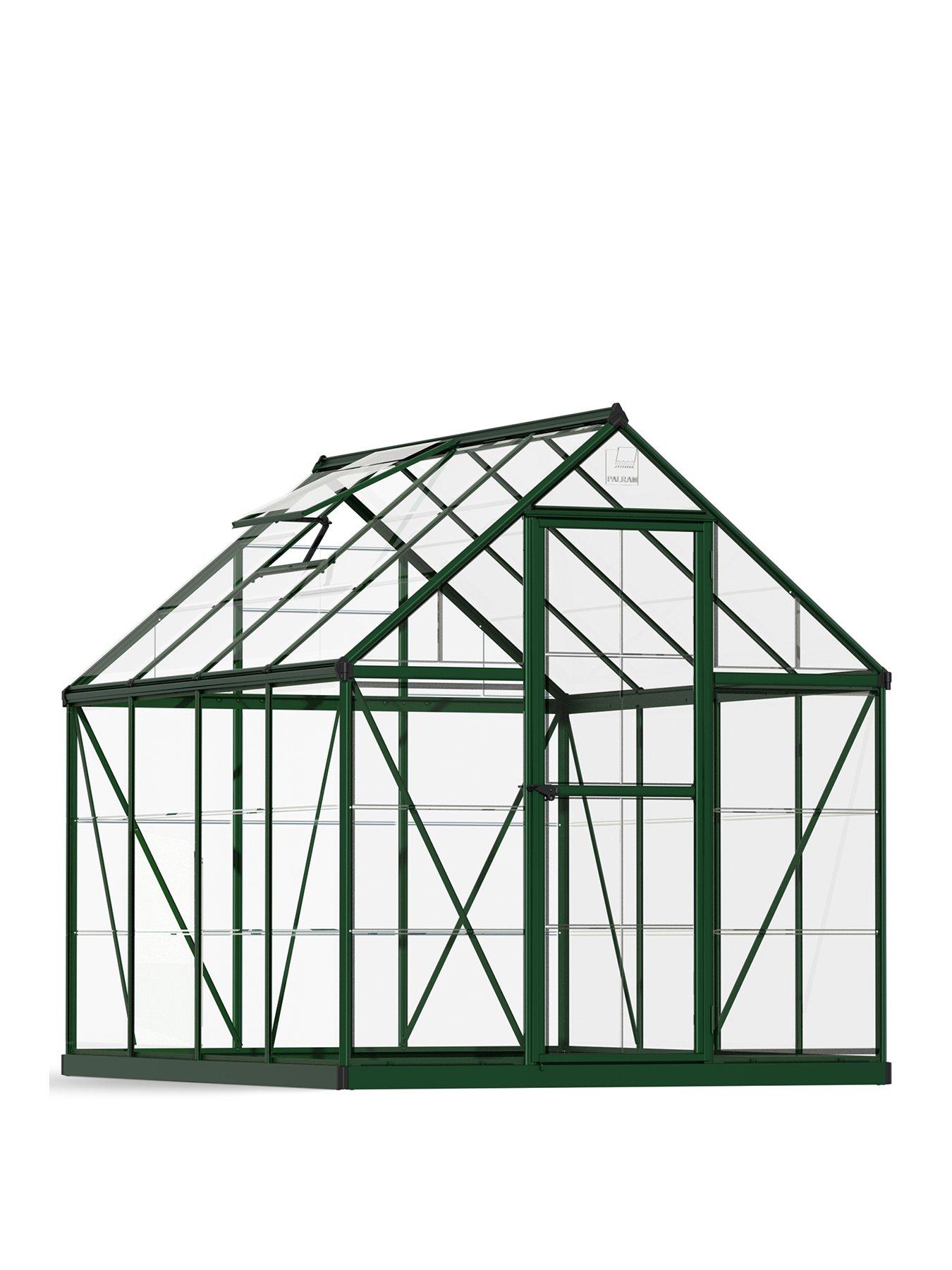 Canopia by Palram Harmony 6X8 Greenhouse - UV Protected Crystal Clear, Polycarbonate Panels