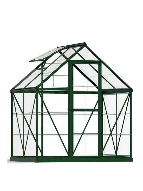 front image of canopia-by-palram-harmony-6x4-greenhouse