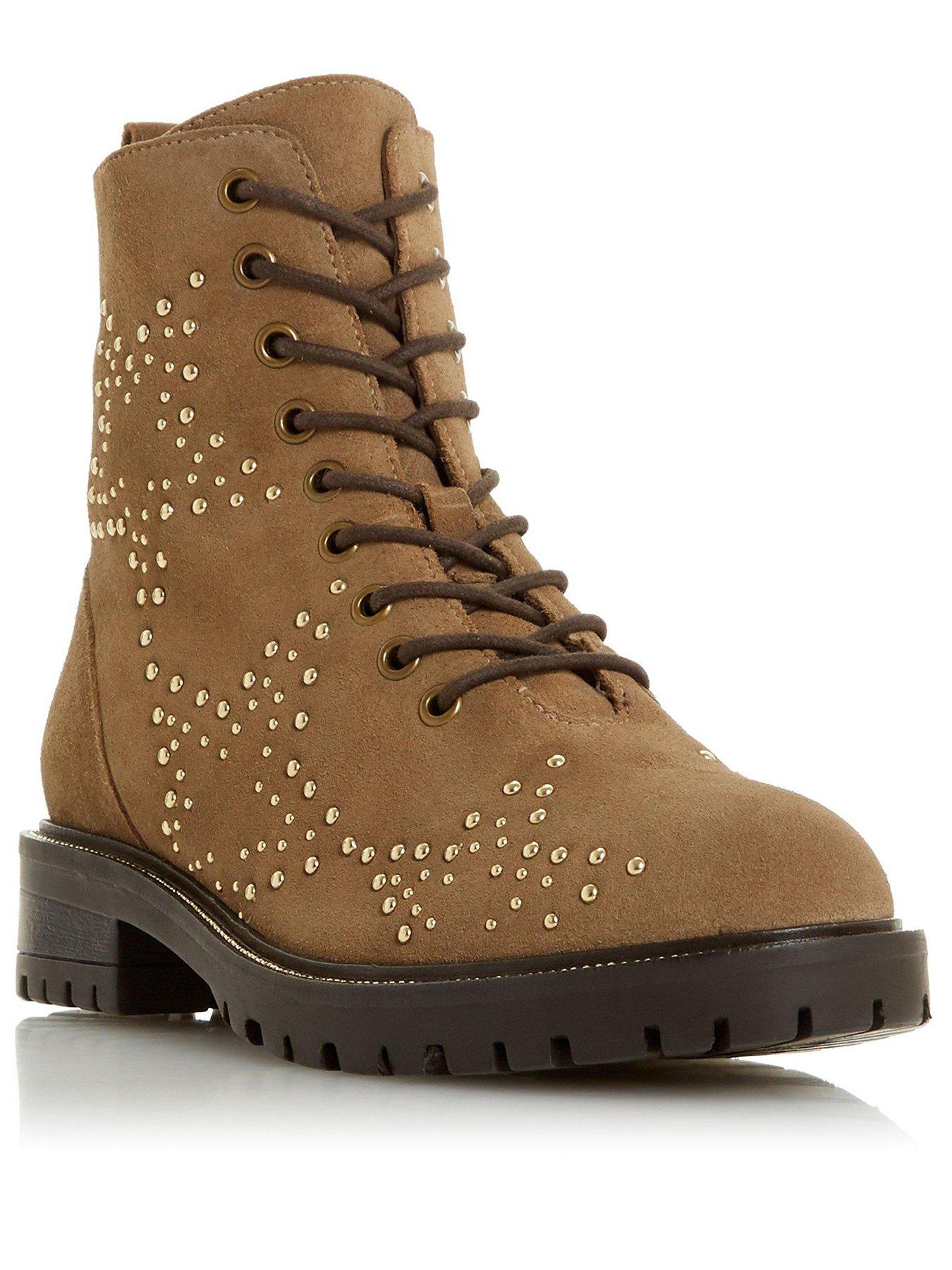 dune studded ankle boots