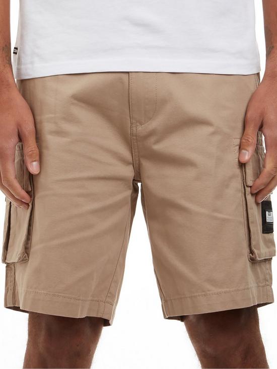 front image of weekend-offender-woven-cargo-short-stone