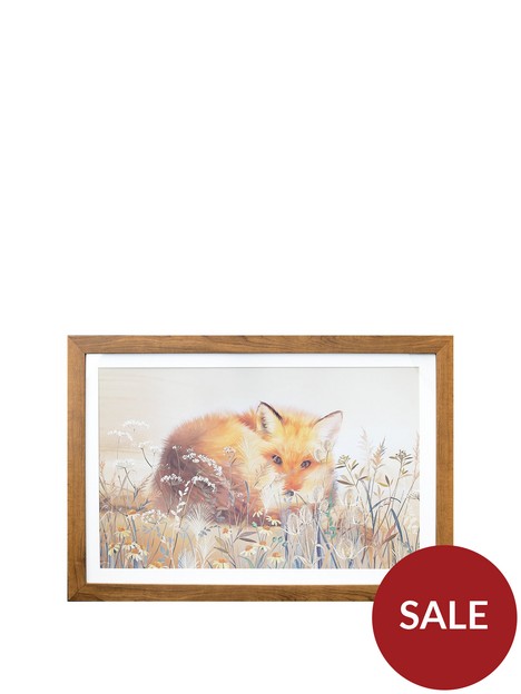 arthouse-meadow-fox-framed-print