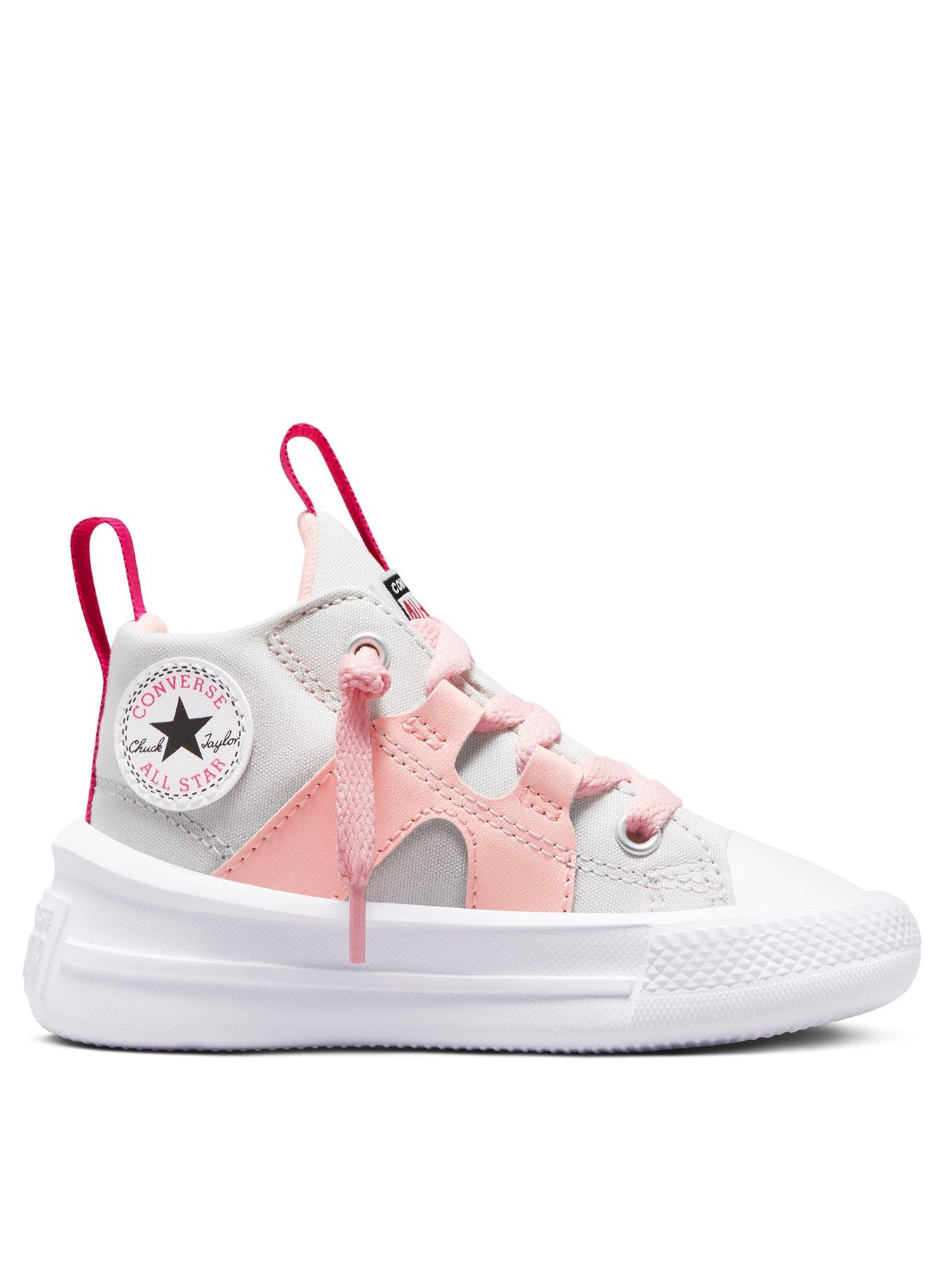 Grey and pink clearance converse