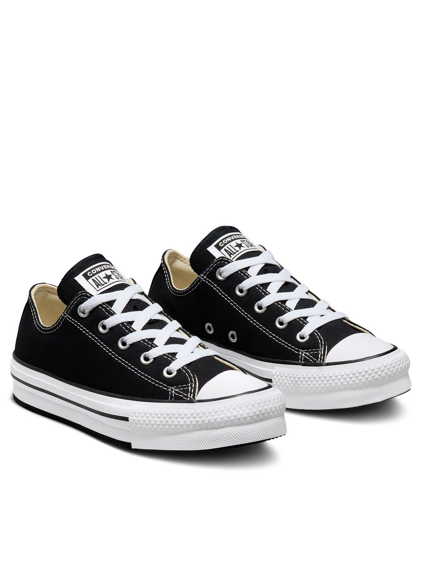 Black cheap junior converse