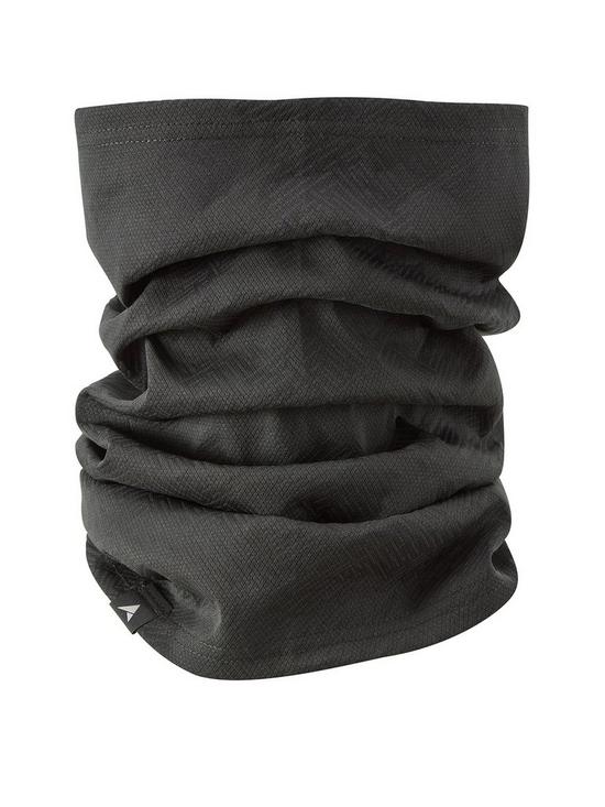 front image of altura-cycling-lightweight-reflective-neckwarmersnood-black-os
