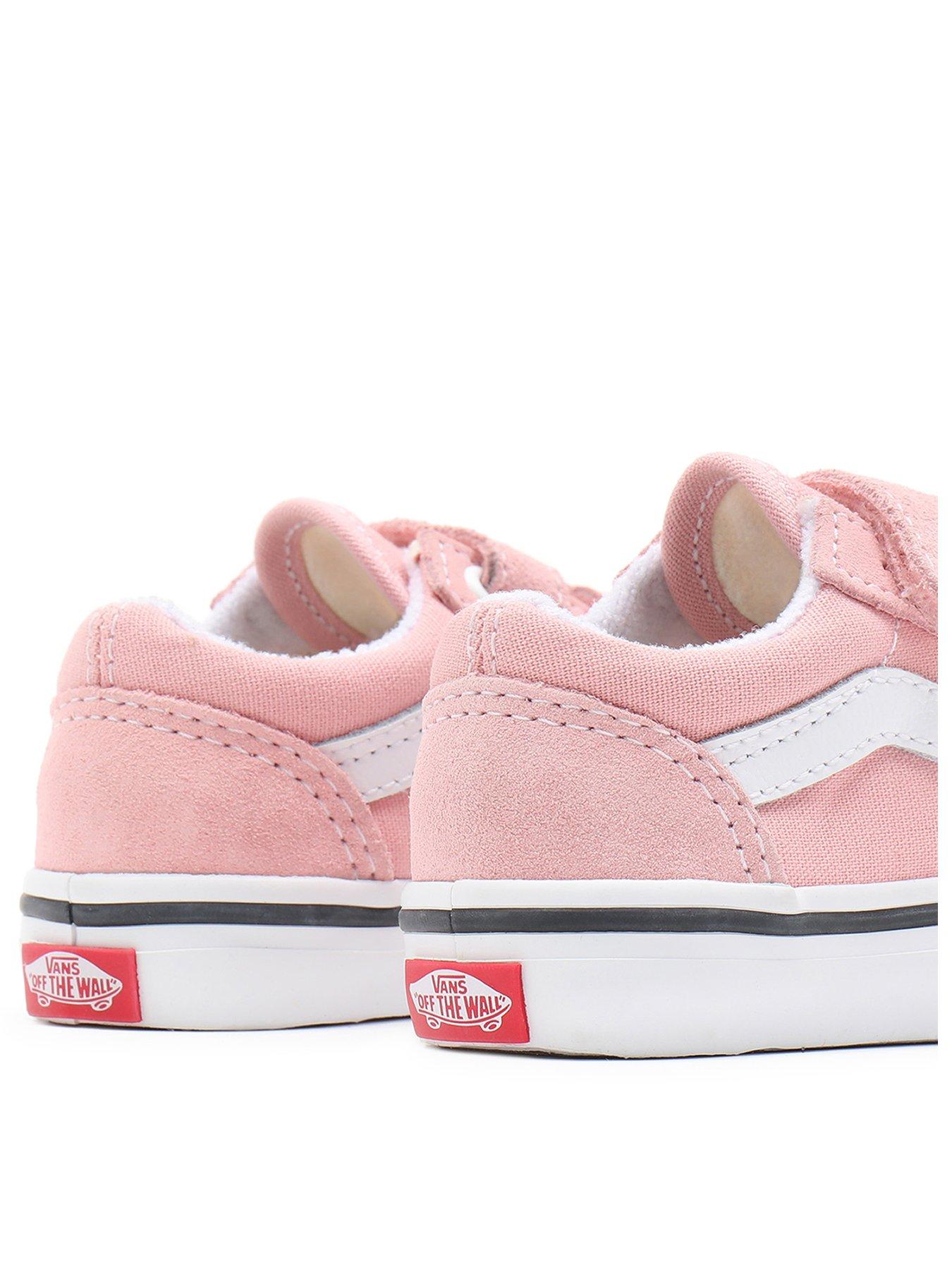 Old Skool Toddler Girl Trainers Pink White