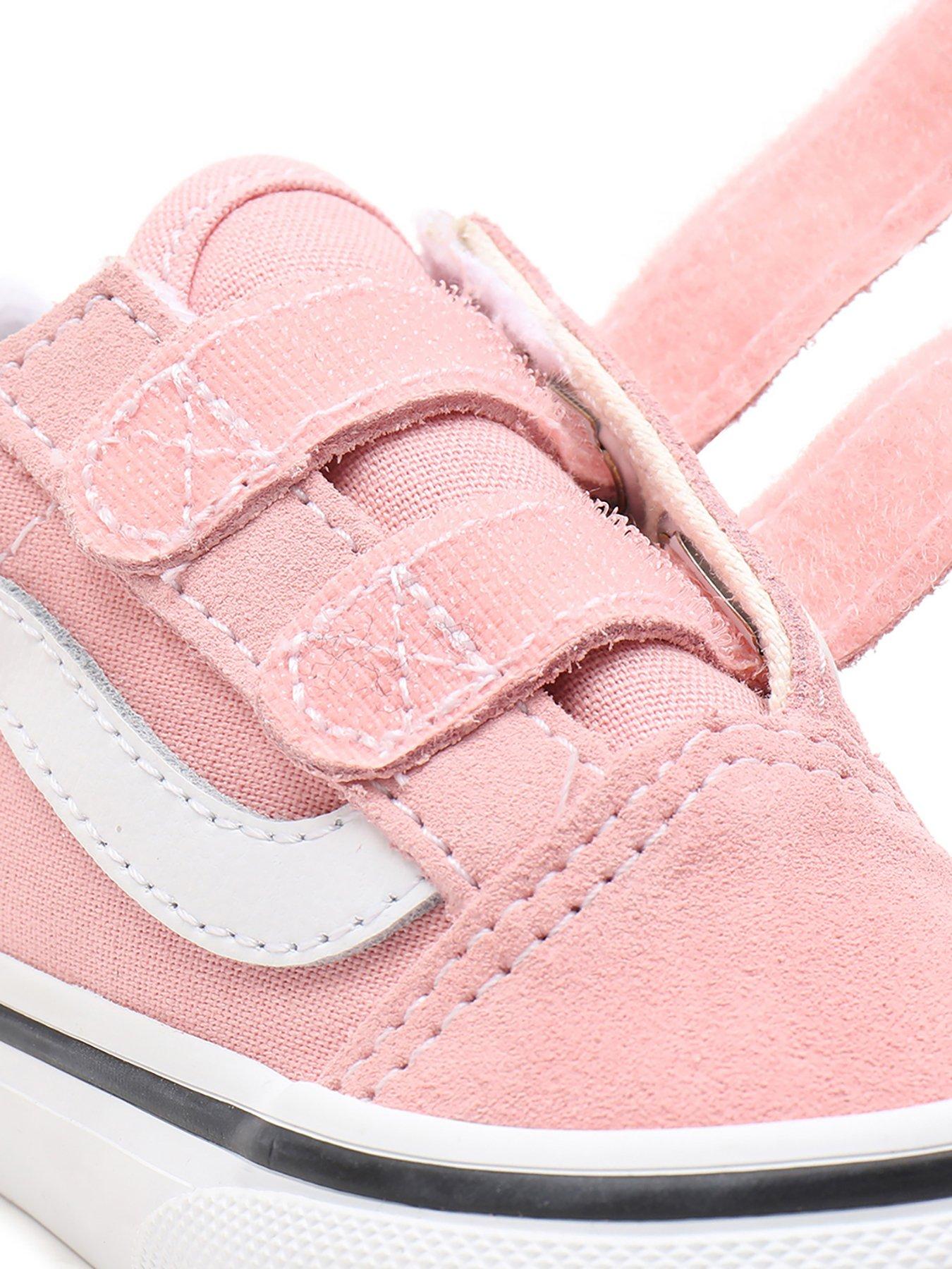  image of vans-toddler-girls-old-skool-trainers-pinkwhite