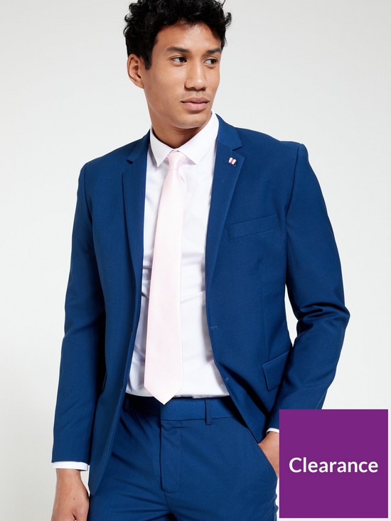 front image of everyday-slim-fit-stretch-suit-jacket-blue