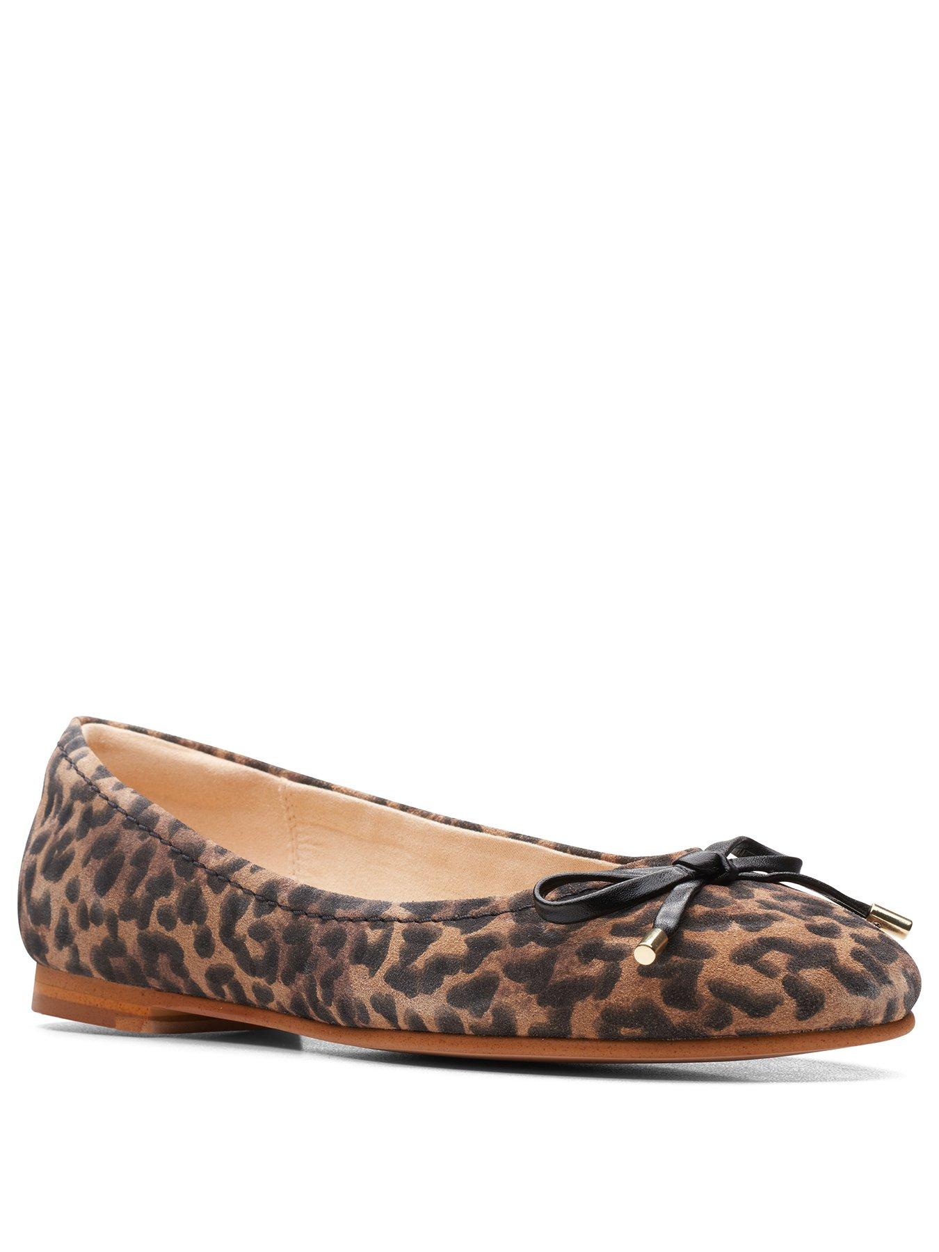 clarks shoes leopard print