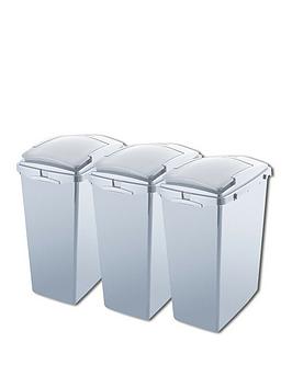 addis-set-of-3-recycling-100-recycled-plastic-waste-separation-bin-system