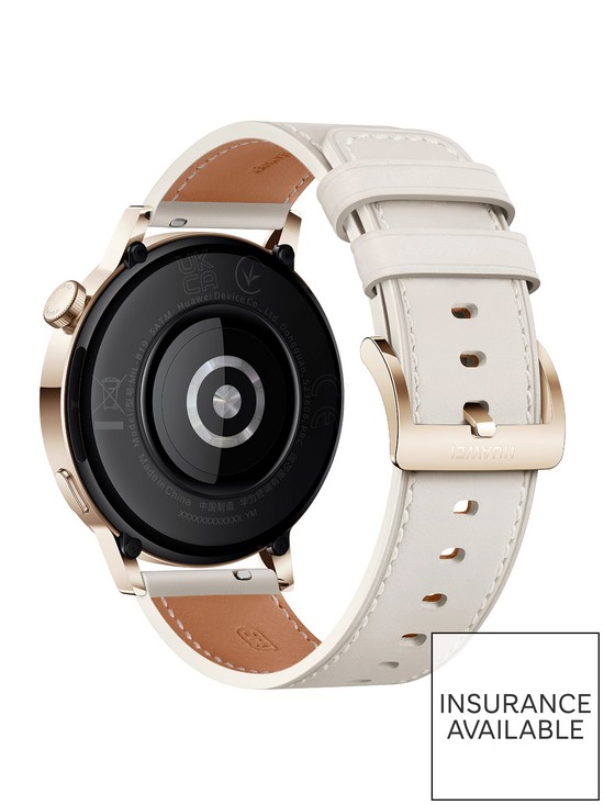 stillFront image of huawei-watch-gt-nbsp3-42mm-white-leather