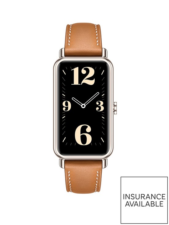 front image of huawei-watch-fit-mini-mocha-brown