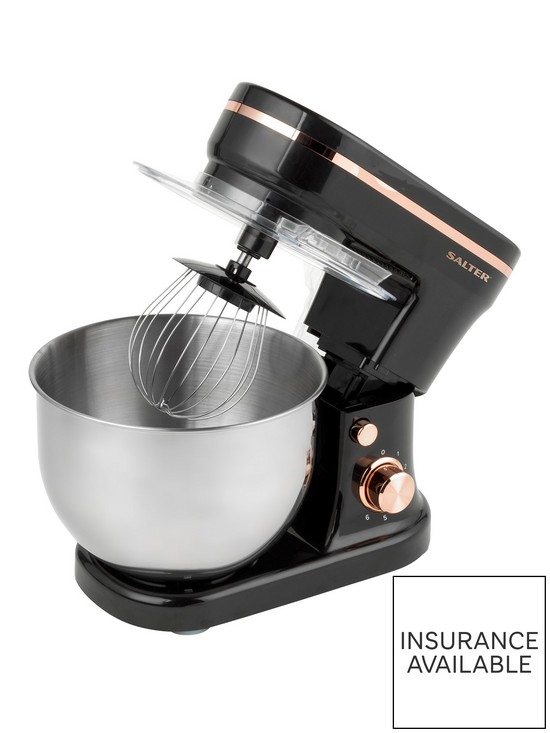 front image of salter-rose-gold-1200w-stand-mixer