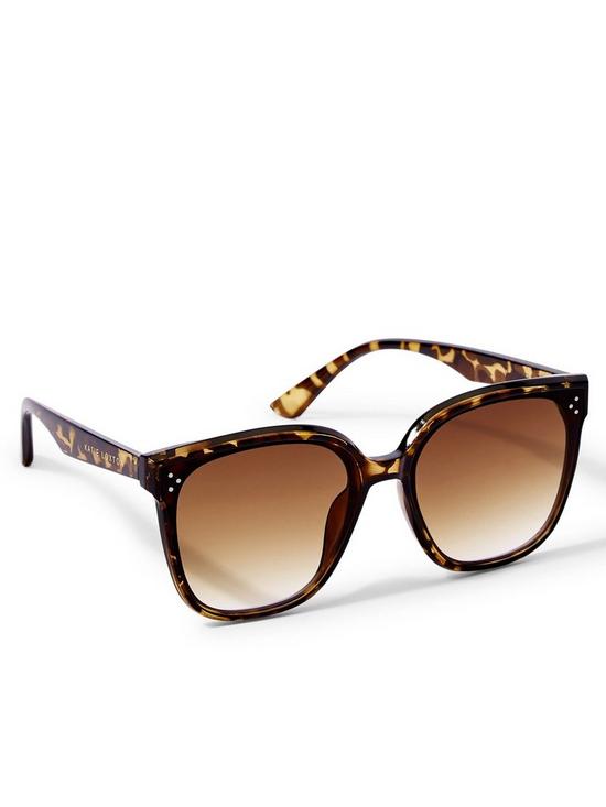 stillFront image of katie-loxton-square-sunglasses--brown-tortoiseshell