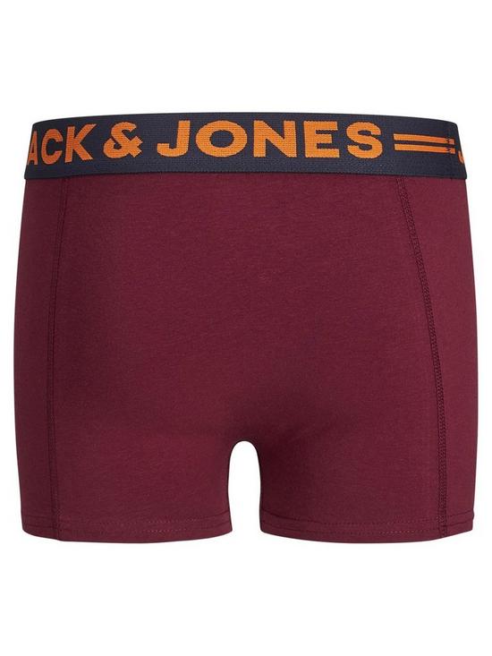 back image of jack-jones-junior-boys-3-pack-trunks-multi