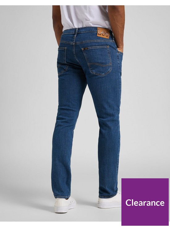 stillFront image of lee-luke-slim-tapered-fit-jeans-mid-wash
