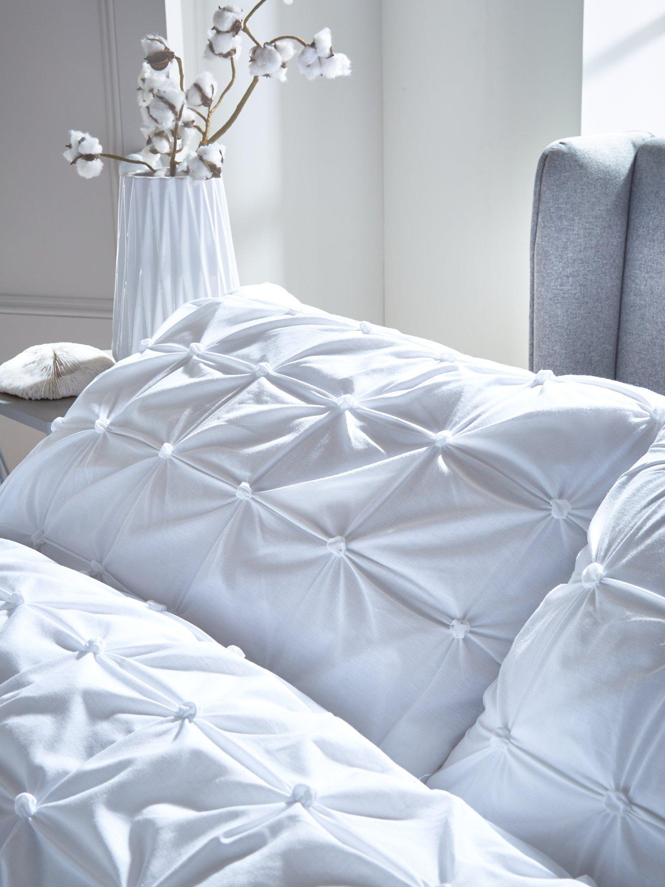 Image 3 of 4 of The Very Collection Pleated Duvet Cover&nbsp;Set - White