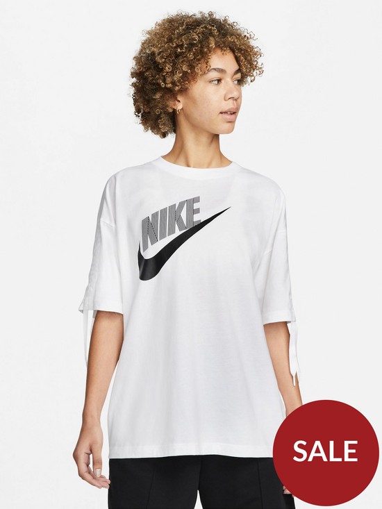 front image of nike-nswnbspdance-short-sleeve-tee-white