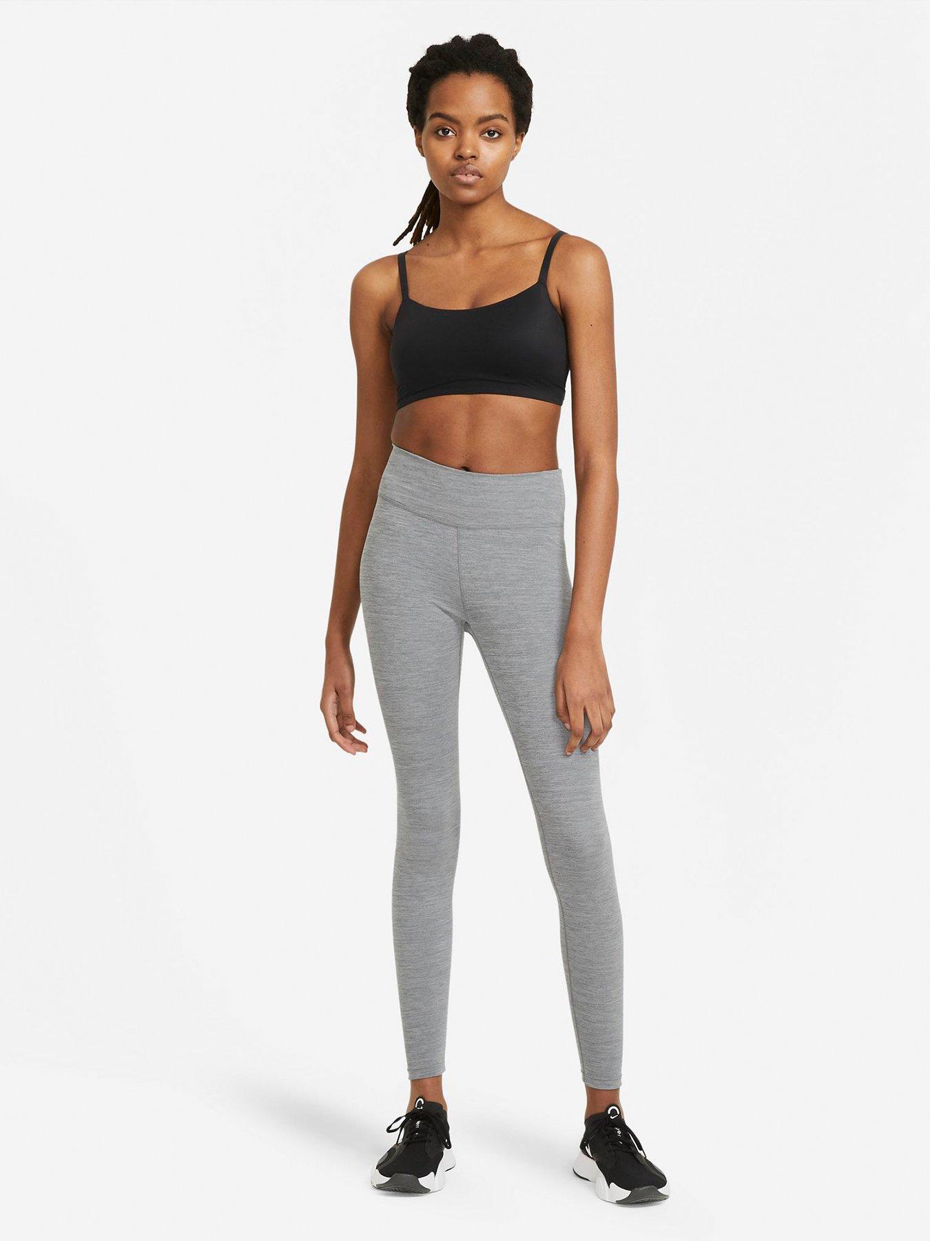 Grey nike best sale dri fit leggings