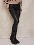  image of chi-chi-london-high-waist-pu-trousers-black