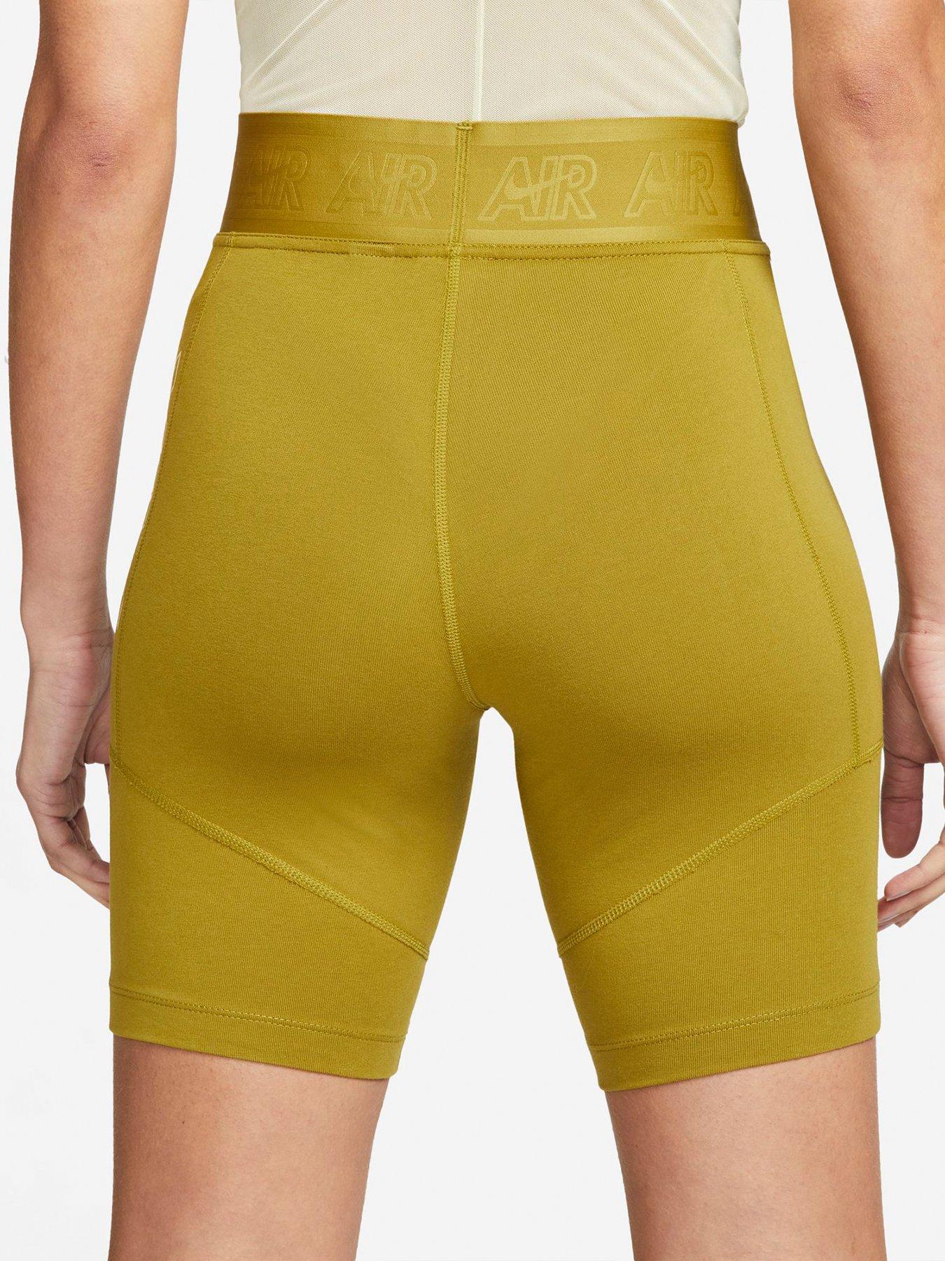 Nike air bike shorts hot sale yellow