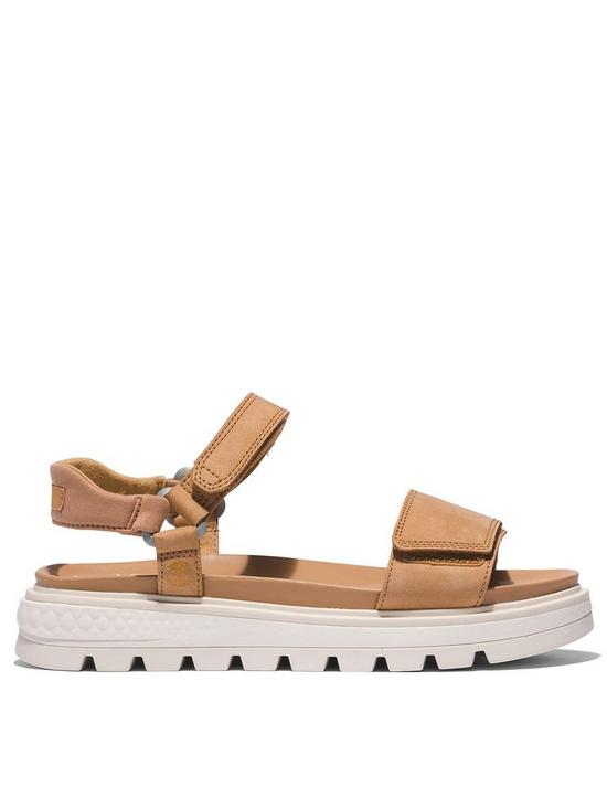 front image of timberland-ray-city-ankle-strap-flat-sandals