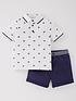  image of mini-v-by-very-boys-palm-print-polo-short-and-chino-short-set
