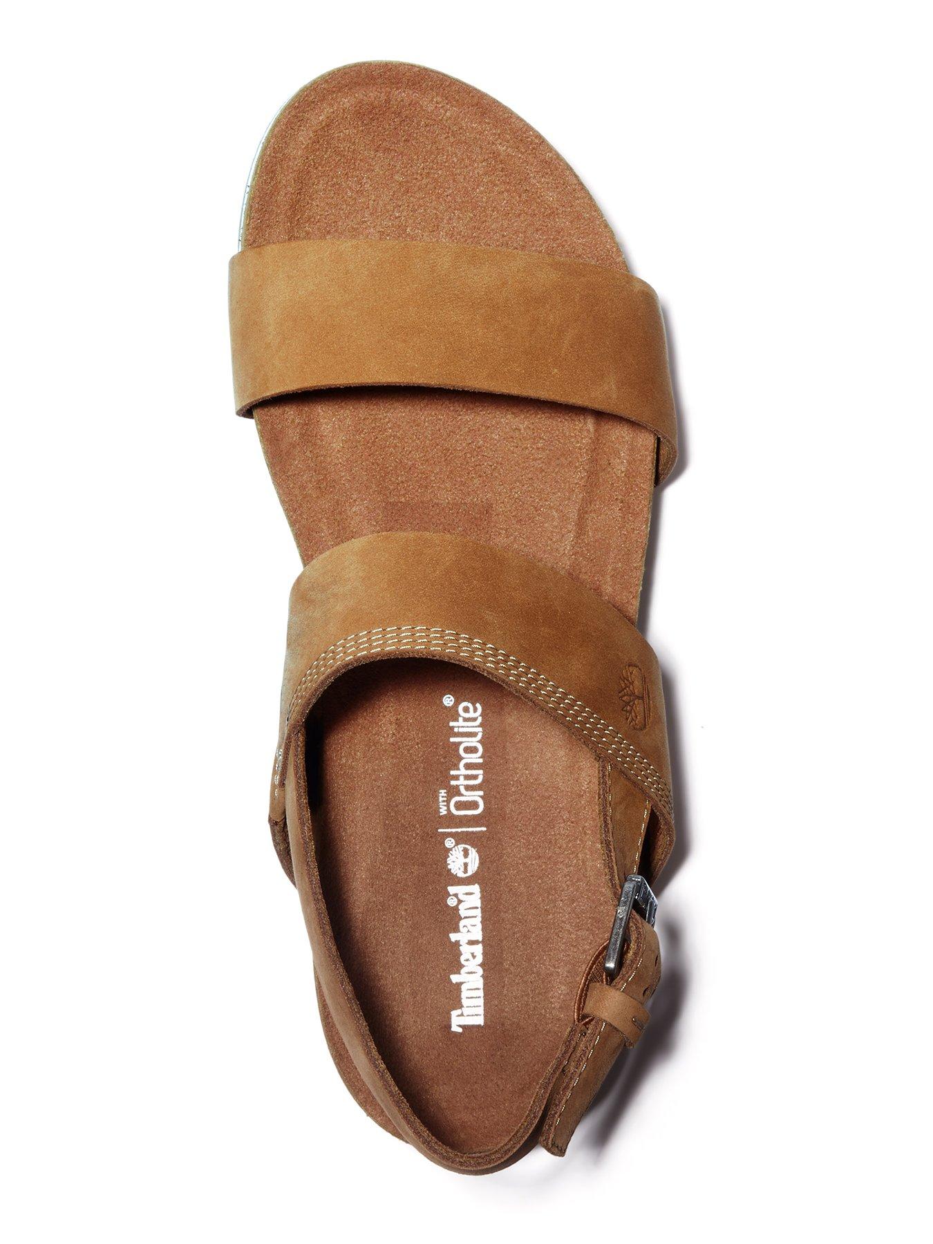  image of timberland-malibu-waves-flat-sandals-rust