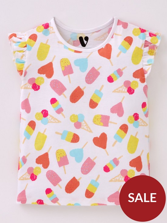 back image of mini-v-by-very-girls-5-pack-fruit-short-sleeve-t-shirt-multi